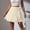 Beige, variant on BUIGTTKLOP Mini Skirts for Women Wrap Short Skirt High Waisted Beach A Line Skirt Soft Casual Ruffle Cute Skirts