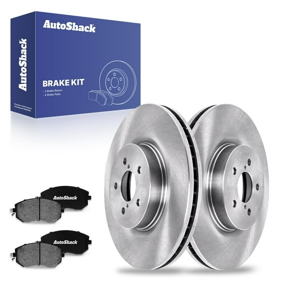 AutoShack 12.43" (315.8 mm) Front Vented Brake Rotors   Ceramic Brake Pads | Replacement for 2017-2018 Subaru Forester 2013 Subaru Outback | 6-PC Brake Kit