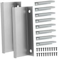 thumbnail image 4 of Masteelf 10pcs Flat Drawer Pulls Hidden Handles Edge Cabinet Handles Back Mount Metal Edge Pull For Kitchen Cabinets Wardrobes Dressers, 4 of 6