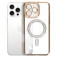 thumbnail image 5 of Entronix Magnetic Clear Case Compatible with iPhone 16 Pro, Sparkly Crystal Cover, Gold, 5 of 9