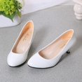 thumbnail image 5 of Womens Dress Comfortable Low Heel Pump Shoes Fashion Classic Cloes Toe Shoes for Wedding Party, 5 of 5
