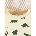 thumbnail image 5 of Baby Toddler Boy Fall Outfit 6 9 12 18 24 Months 2T 3T Dinosaur Print Long Sleeve Sweatshirt and Elastic Pants 2 Piece Clothes Set, 5 of 9