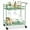 Sage, variant on CZMJY Outdoor Mobile Patio Bar Cart, Home Bar Serving Cart, BBQ Side Table w/ 2 Tier Storage, Wine Rack, Lockable Wheels - Brown