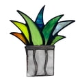 thumbnail image 2 of Mini Plante en Pot Colorée et Aloe Décoration de Plante en Pot, 2 of 3