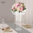 thumbnail image 3 of 2Pcs Acrylic Flower Stand, 23.62in Tall Wedding Flower Stand,Wedding Centerpieces Vase for Anniversary Ceremony Birthday Party Restaurant Hotel Decoration, 3 of 9