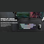 AULA WIN60 HE 61-Key Wired Hall Effect Magnetic 60% Gaming Keyboard, RGB, Instant Commands, 60% Compact Design, Near-Zero Delay, Custom Actuation, Rapid Response - Grey/Black