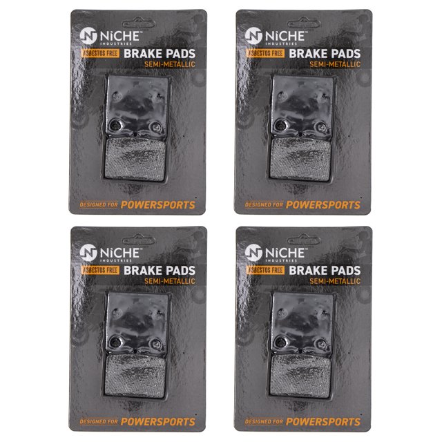Niche Brake Pad Set for BMW R100RS Semi-Metallic Motorcycle 4 Pack 519-KPA2309D