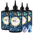 thumbnail image 1 of OSBANG Crystal Clear UV Resin 1000g, Upgraded Formula UV Resin with Jewelry Molds for Jewelry Making & Craft, Ultraviolet Fast Curing Hard Type Kit for Casting & Coatingï¼ˆ250g*4ï¼‰, 1 of 7