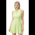 thumbnail image 2 of Vestido de Golf para Mujer, Vestido de Tenis con Bolsillos Cortos, Sin Mangas, Deportivo, para Entrenamiento, Atlético, Verde Fruta, XXL, 2 of 8