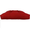 thumbnail image 2 of Everything Comfy Red Indoor / Outdoor Seat Cushion Patio D Cushion 20" x 20", 2 Tie Backs, 2 of 4