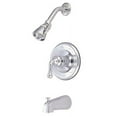 thumbnail image 2 of Kingston Brass GKB1631  GKB1631 Water Saving Magellan Single Handle Tub and Shower Faucet with 1.5GPM Showerhead, Chrome, 2 of 2
