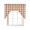 Beige, variant on Dark Orange Checkered Kitchen Curtains Set for Windows 3 Piece Cafe Curtains 24 Inch Length Swag Curtains Valances and Tier Set Fall Farmhouse Buffalo Plaid Linen Drapes for Bedroom Bathroom