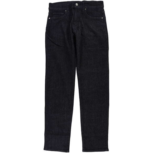 DSTLD Mens Solid Straight Leg Jeans, Blue, 28W x 30L