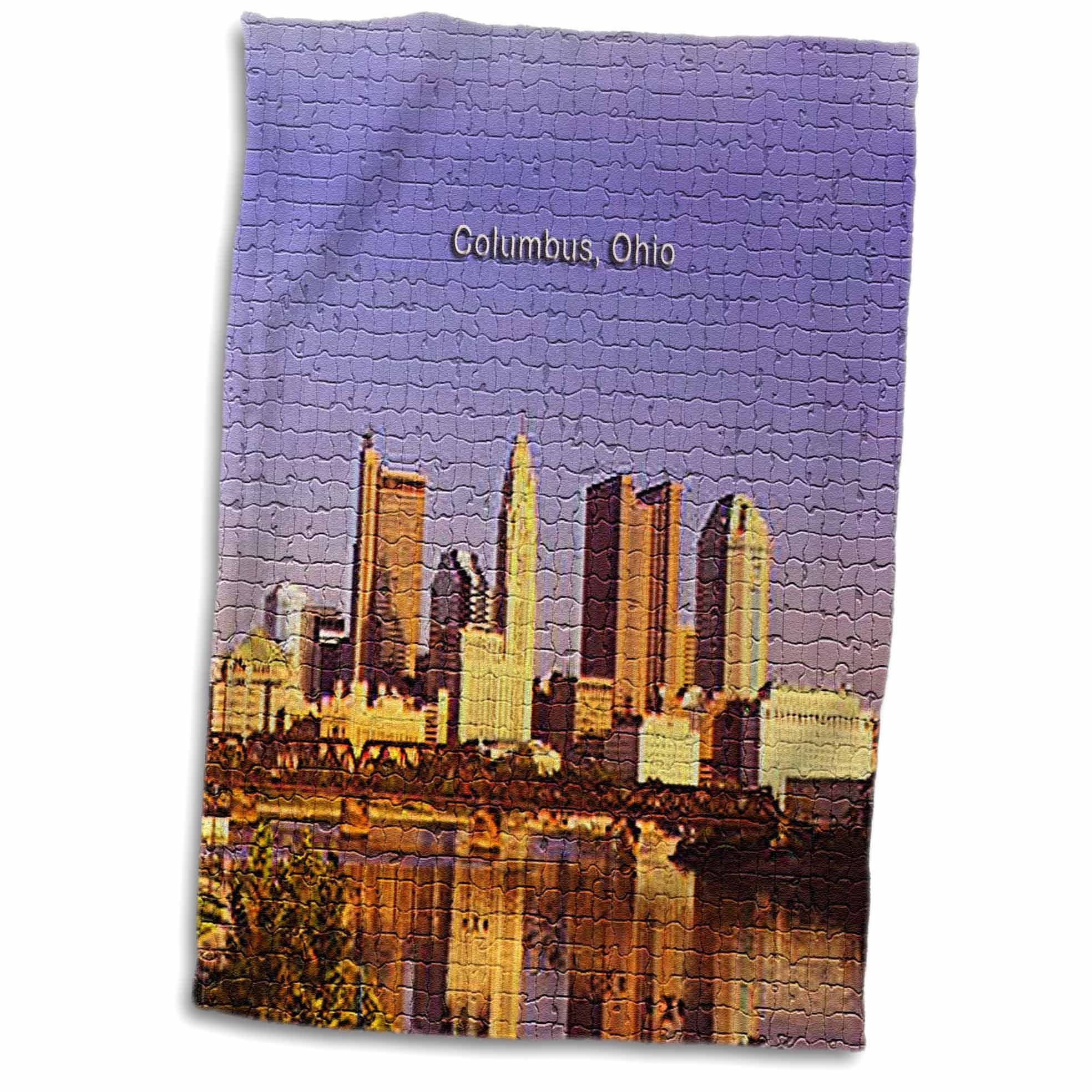 3dRose Columbus, Ohio Skyline (Mosaic) - Towel, 15 by 22-inch - Walmart.com