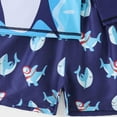 thumbnail image 3 of Boys 2 Piece Rash Guard Swimsuits Kids Long Sleeve Swimwear Sets Quick Dry Sun Protection Bathing Suits Navy, 4 Years, 3 of 6