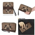 thumbnail image 4 of TSOVTHRID Pug Dog Paw Print Tote Bag for Women Work, Women's Top Handle Shoulder Bags Brown Leather Purses Satchel Handbags Set with Matching Wallet for Working, 4 of 7