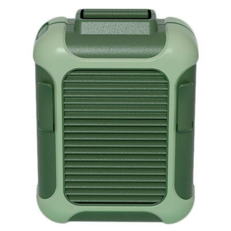 

1 Pc USB Rechargeable Fan Mini Neck Hanging Waist Fan Portable Power Bank Fan for Outdoor Travel Use (Green)
