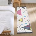 thumbnail image 3 of Yayeee Runner Rug for Bedroom 2'x6' Machine Washable Hallway Non Slip Mat, Pink Simple Shapes, 3 of 8