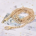 thumbnail image 2 of Correa para bolso con eslabones de hierro, accesorios de cadena, correas de repuesto para bolso, bandolera/bandolera, con 2 hebillas de metal, dorado, 1 paquete, dorado ER, 2 of 5