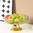thumbnail image 5 of Transparent Fruit Tray, Household Living Room Coffee Table Snack Bowl for Candy, Nuts & Dried Fruit, 1-Piece Serving Plate for Easy Entertaining & Organized Snack Storage Aestivo | Green, 5 of 8