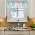 thumbnail image 3 of Starry Christmas Tree Valance Curtains Rod Pocket for Kitchen Living Room Windows Farmhouse Decor 54x18, 3 of 6