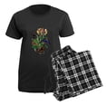 thumbnail image 5 of CafePress - Butterflies And Honeysuckle Women's Dark Pajamas - Women's Short Sleeve Print T-Shirt and Pants Dark Cotton Pajama Set, 5 of 7