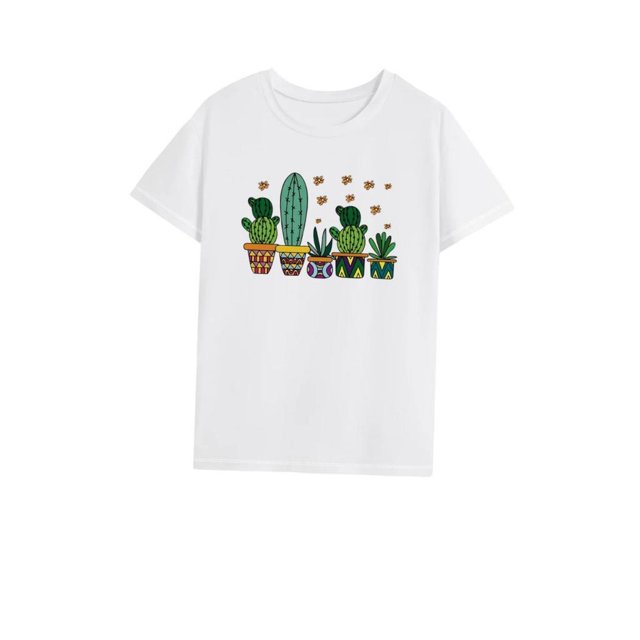 Camiseta para mujer Tops de verano Ropa Camiseta con cuello redondo para senderismo Viaje de oficina en la calle M
