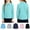 Turquoise, variant on Mfakffe Kids School Uniform Long Sleeve Polo Shirt Back to School Button Closure Comfortable Breathable Fabric