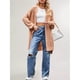 thumbnail image 4 of Cárdigan de Mujer, Estilo Oversize, Abierto por Delante Rosa L, 4 of 10
