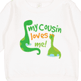 thumbnail image 3 of Inktastic My Cousin Loves Me Dinosaur Toddler Sweatshirt, 3 of 4