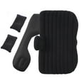 thumbnail image 1 of Colchón de aire para coche, cama de viaje inflable portátil, almohadilla para dormir flocada para acampar, SUV, RV, camión, color negro, 1 of 5