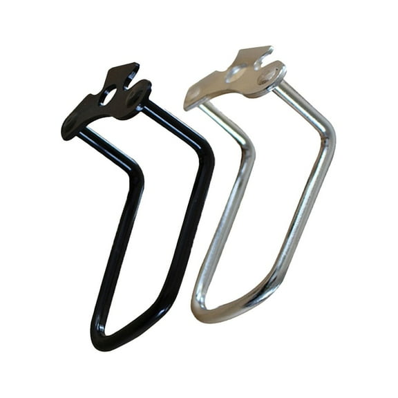 Bike Derailleur Guard Bike Derailleur Protector Accidental Collision Protection Black*1 Silver*1