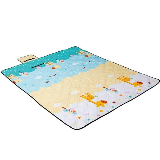 Outdoor Picnic Blanket Oxford Cloth Waterproof Picnic Mat Handy Portable Picnic Blanket Camping Blanket Picnic Mat Beach,Camping Travel 78x78in Camping Blanket