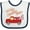 White and Navy, variant on Inktastic It's My 1st Valentine's Day with Red Truck and Hearts Boys or Girls Baby Bib