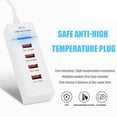 thumbnail image 4 of Adaptador De Carga Rápido De Energía De Pared De Viaje De Cargador De Teléfono Rápido De 4 Puertos Usb Inevent EL013678-03, 4 of 5