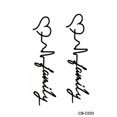 thumbnail image 1 of Tatuaje temporal de rayas con jugo de hierbas frescas, tatuaje semipermanente de corazón para parejas, pequeño símbolo de amor, arte corporal temporal, 1 of 4