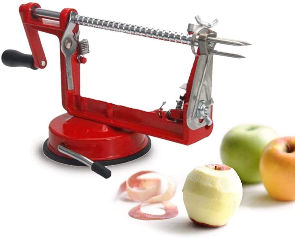 Newin Star Apple Peeler 3 en 1 Slinky Machine Durable Heavy Duty Die Apple Peelers avec Ventouse 