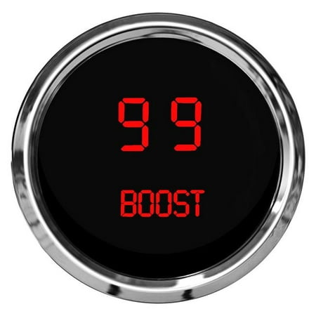 Intellitronix MS9011R Red LED Digital Boost Gauge (Best Digital Boost Gauge)