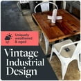 thumbnail image 2 of HEIRLOUM Reclaimed Wood Table Top - Rustic Recycled Solid Wood Perfect for Kitchens, Dining and Coffee Table Top (1pc 24" x 48", SP2448), 2 of 6