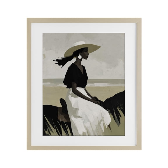 Stupell Industries Art Deco Equestrian Windswept Muse Birch Framed Print Under Glass, 13 x 16, by Svetlana Aleynikova