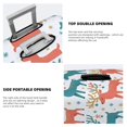 thumbnail image 6 of Multi-Size Suitcase Protective Cover Full Range Double Stitching Invisible Zipper For Travel Business Playful Reindeer Pattern Medium, 6 of 8