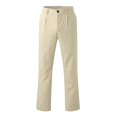 thumbnail image 4 of Vedolay Mens Pants Drawstring Straight Leg Pants Casual Loose Lounge Trousers White,2XL, 4 of 5