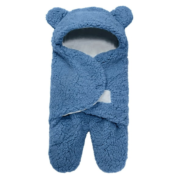 DPTALR Baby Swaddle Blanket Wrap Cute Newborn Sleeping Bear Soft Wearable Swaddling Receiving Blanket Plush Ideal For Infant Baby Boys Girls
