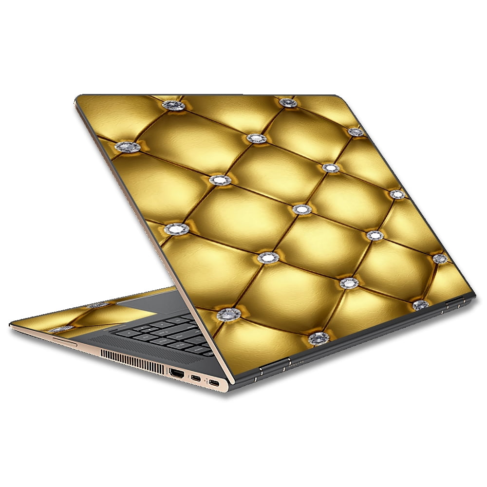 Skin Decal For Hp Spectre X360 13T 13.3" Laptop Vinyl Wrap / Gold Diamond Chesterfield Walmart