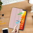 thumbnail image 5 of Aoub Case for iPad 6th Generation 2018 / 5th Generation 2017 with Pencil Holder, Slim Lightweight Soft TPU Back Smart Cover, Auto Sleep/Wake, Tri-fold Case for iPad 9.7 inch, Pink, 5 of 8