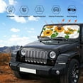 thumbnail image 6 of Disketp Windshield Sun Shade, Car Sun Shade For Front Window Plump Sunflower And Sketch Sunshades Sun Visor Protector Blocks Uv Rays Foldable, 6 of 9