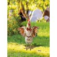 thumbnail image 3 of 2025 New Metal Halloween Skeleton Riding Chicken Stake, Whimsical Spooky Outdoor Decor | Garden, Yard, Lawn Halloween Decoration,B,1PC, 3 of 6