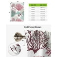 thumbnail image 6 of Ocean Coral Shell StarWindow Curtain for Living Room Adjustable Curtains for Kitchen Cafe Tie Up Short Drapes, 6 of 6