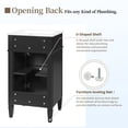 thumbnail image 4 of CQSXDA 18 Inch Bathroom Vanity Set with White Ceramic Sink and Adjustable Shelf, Freestanding in French Style, 4 of 10