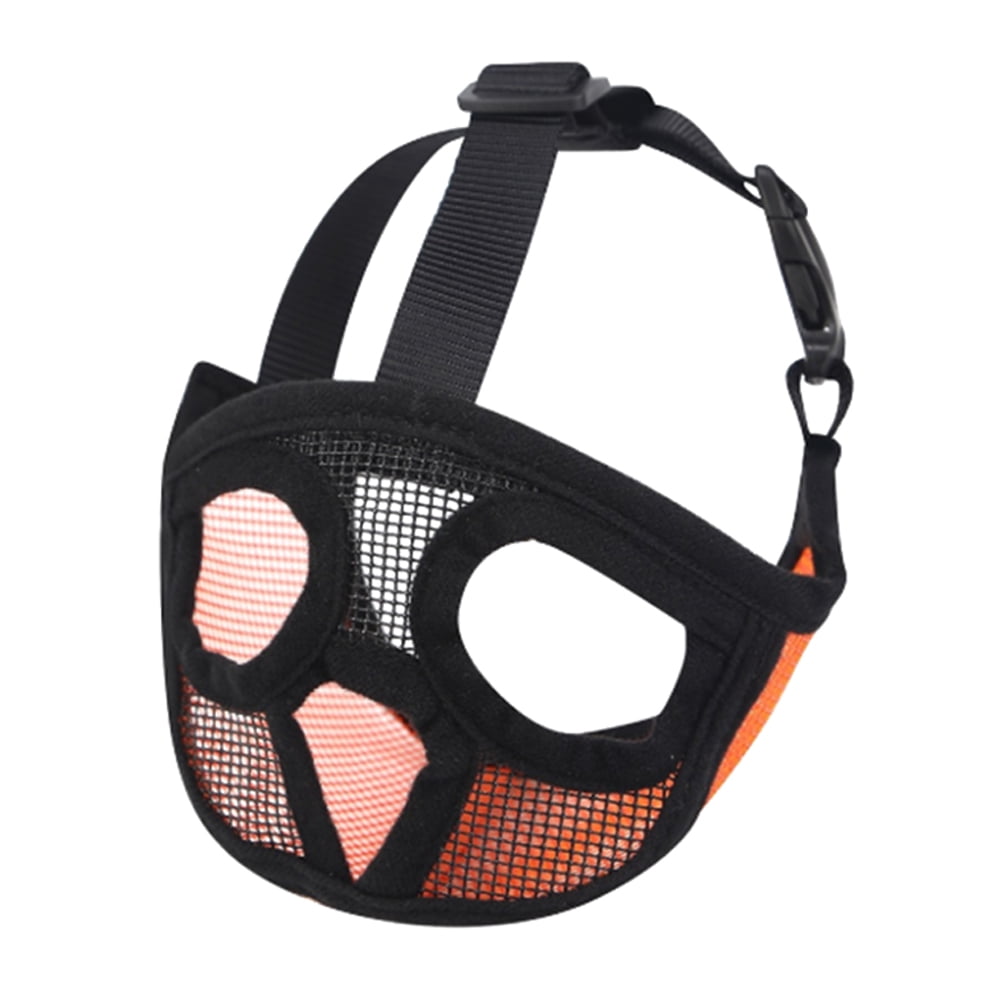 L FUZILIN Short Snout Dog Muzzle,Adjustable Bulldog Mask Breathable Mesh Dogs Muzzles,Anti Biting Barking and Licking Chewing,Training Dog Mask for Bull Dogs,Pugs,Shar-Pei,Chihuahua Dogs